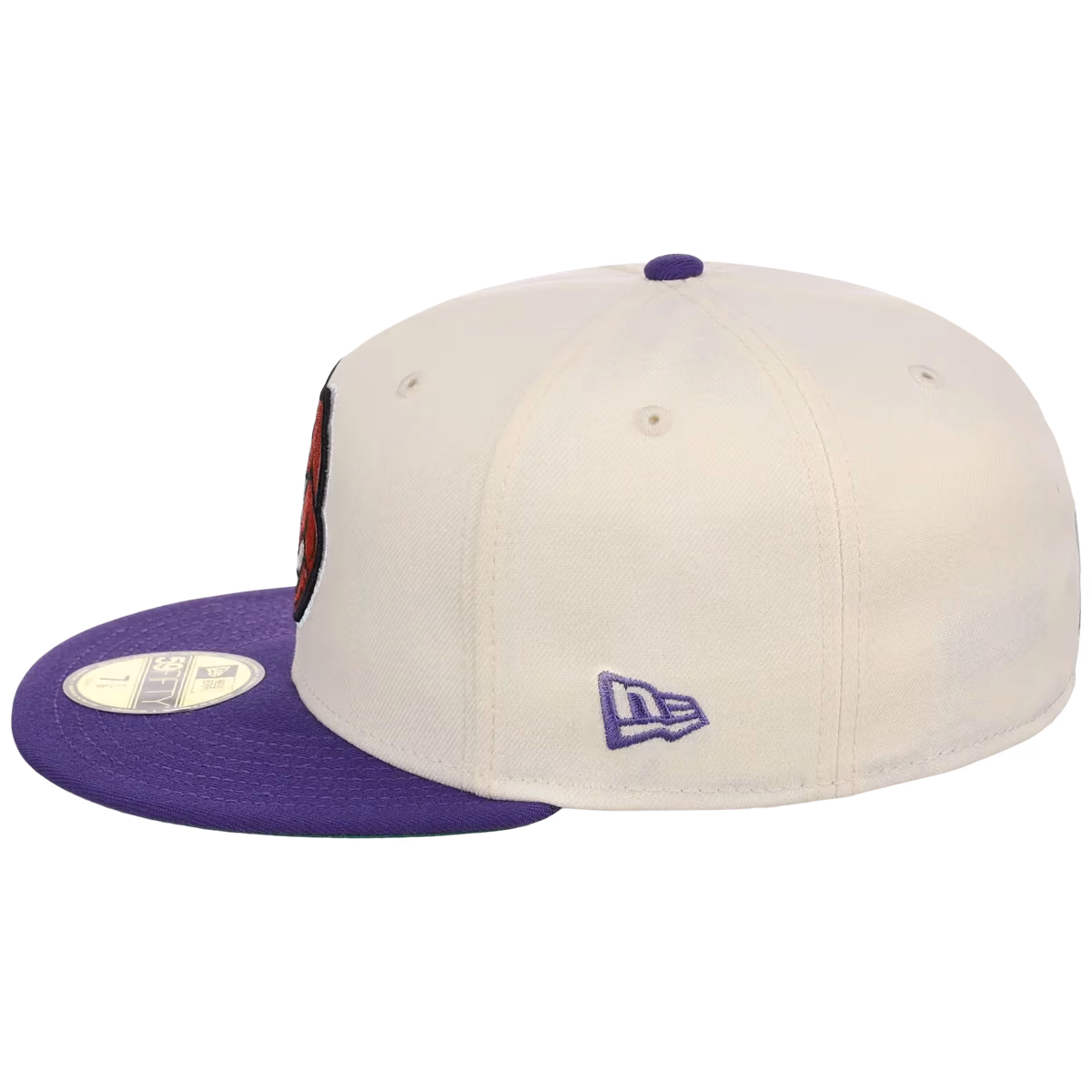 Toronto Raptors NBA Chrome OTC New Era 59FIFTY (Chrome/Purple) detail view