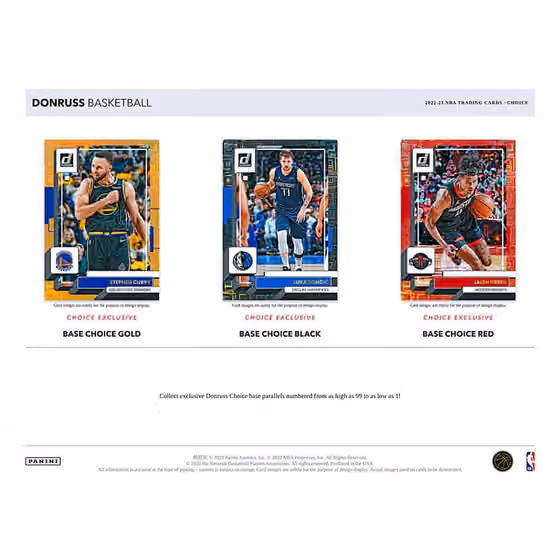 2022/23 Panini Donruss Choice Basketball NBA Hobby Box view 3