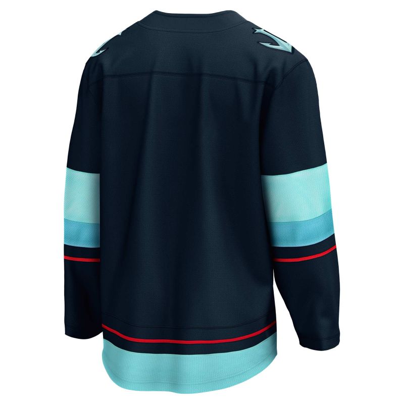 Seattle Kraken Fanatics Breakaway NHL Jersey Home Navy view 2