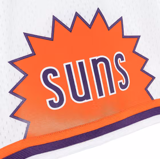 Phoenix Suns 2002-03 Mitchell & Ness Swingman NBA Shorts White view 3