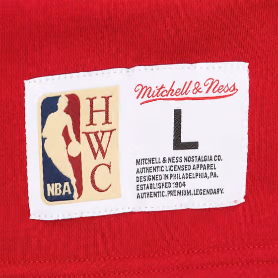 Philadelphia 76ers Mitchell & Ness Heritage NBA Lace-Up Jersey Crew view 3