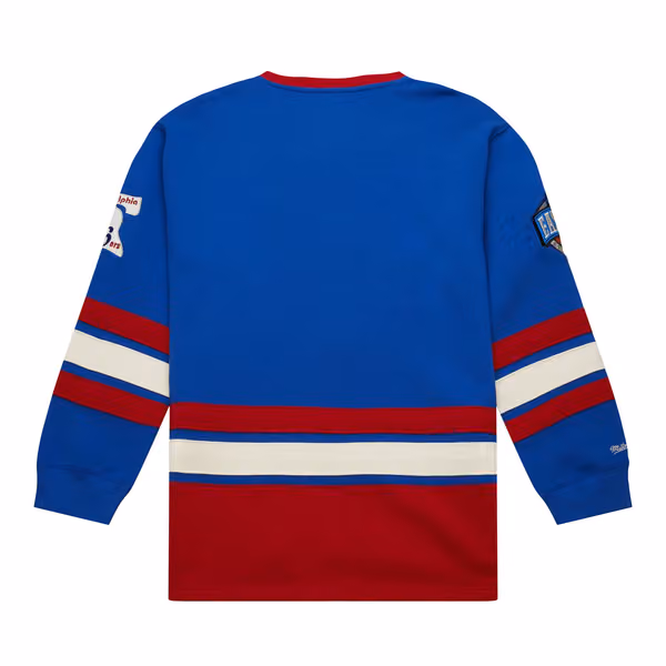 Philadelphia 76ers Mitchell & Ness Heritage NBA Lace-Up Jersey Crew view 2