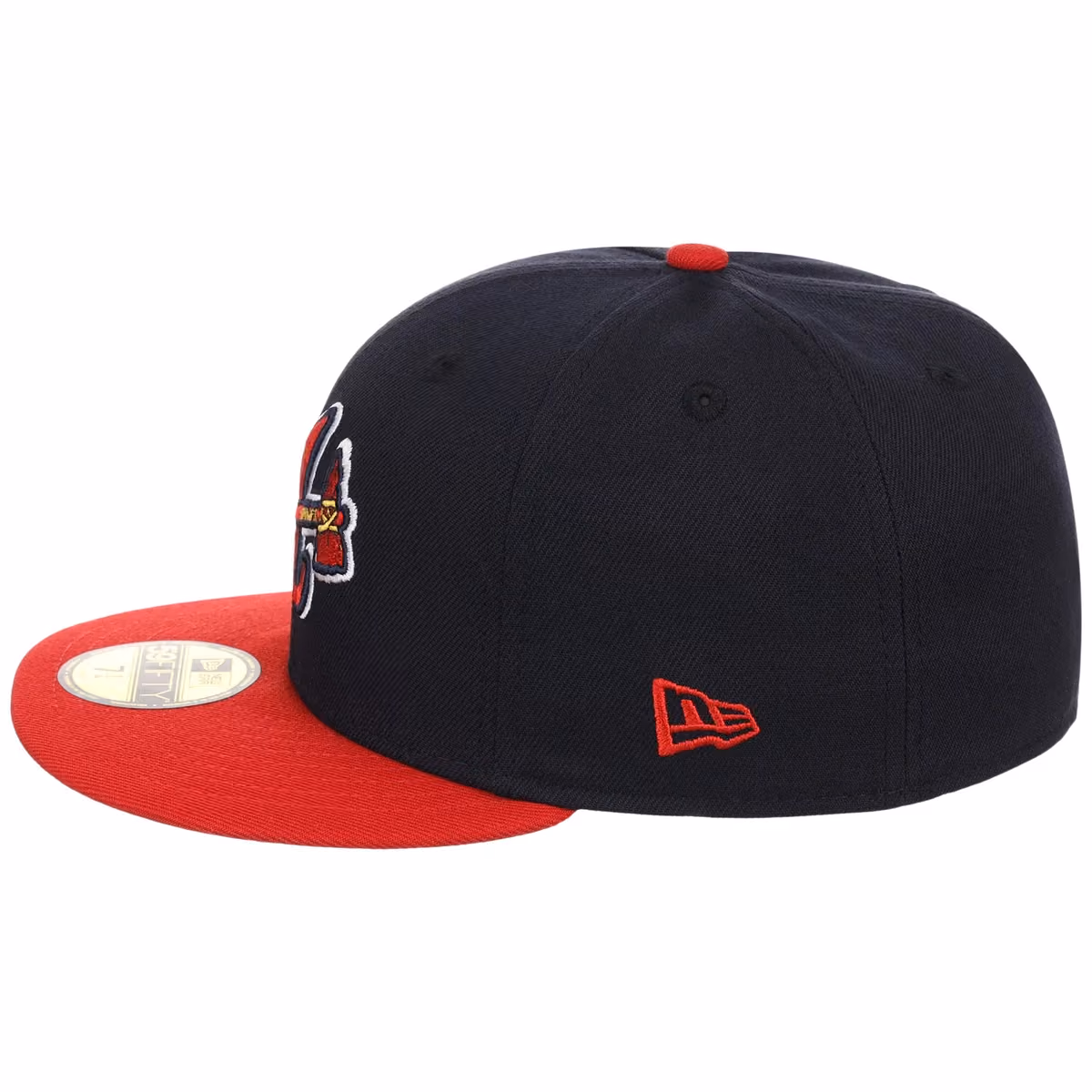 Atlanta Braves MLB Cooperstown Authentic Collection New Era 59FIFTY (Navy/Red) detail view