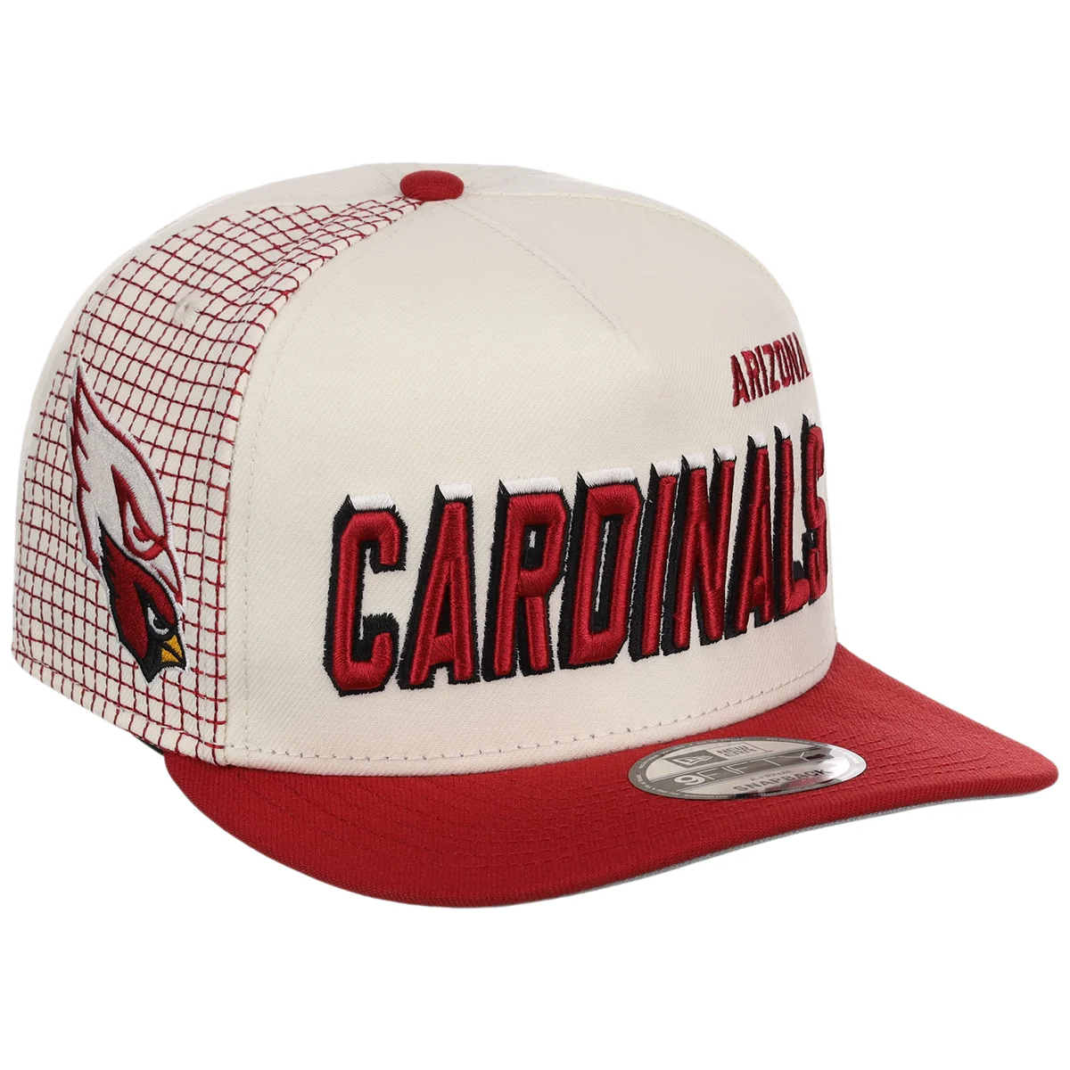 Arizona Cardinals NFL Gridlock New Era 9FIFTY A-Frame front view