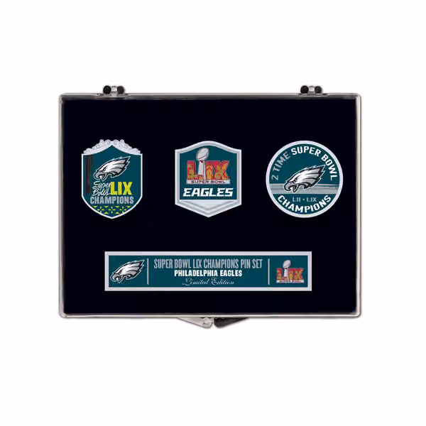 Philadelphia Eagles Super Bowl LIX Champions Collector Pin Set view 1
