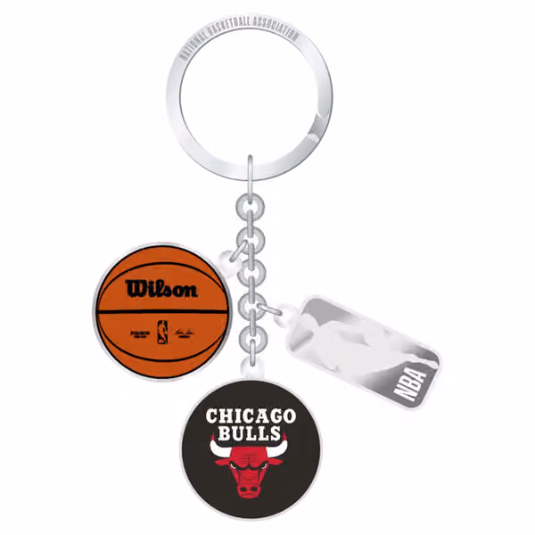 Chicago Bulls NBA Charm Key Ring view 1
