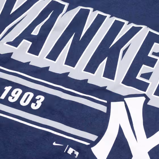 New York Yankees MLB Cooperstown Nike Cotton T-Shirt Navy view 3