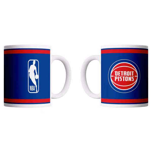 Detroit Pistons Logo & Shield NBA Mug (330 ml) view 1