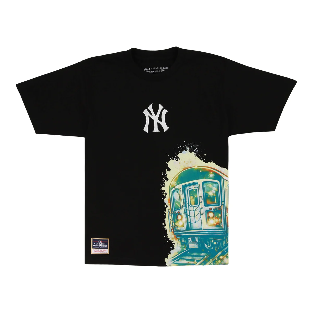 New York Yankees MLB Subway Mitchell & Ness Short Sleeve Tee front view