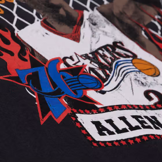 Allen Iverson Philadelphia 76ers Best In Class Muscle Tank Top Black view 4