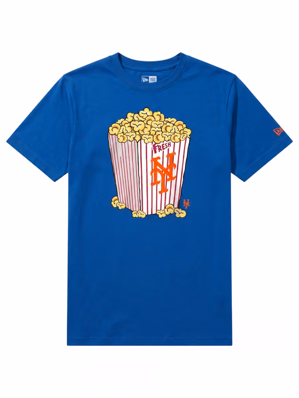 New York Mets Popcorn Oversized MLB T-Shirt Blue view 1