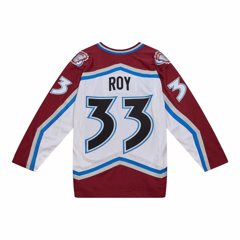 Patrick Roy #33 Colorado Avalanche 2000-01 Mitchell & Ness NHL Jersey view 1