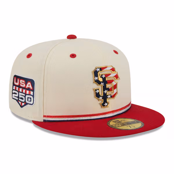 San Francisco Giants 2026 4th of July USA 250 59FIFTY Fitted MLB Cap product photo