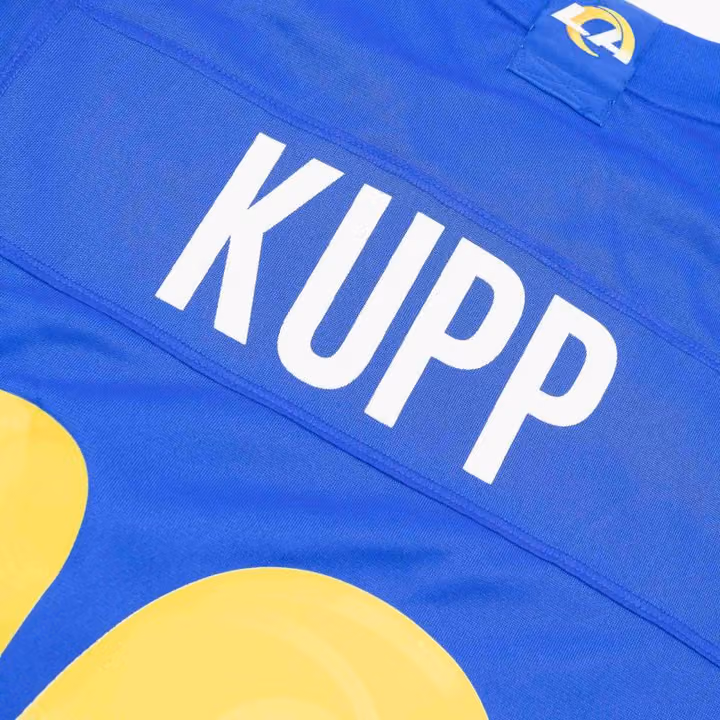 Cooper Kupp #10 Los Angeles Rams Nike Game NFL Football Jersey Blue view 4