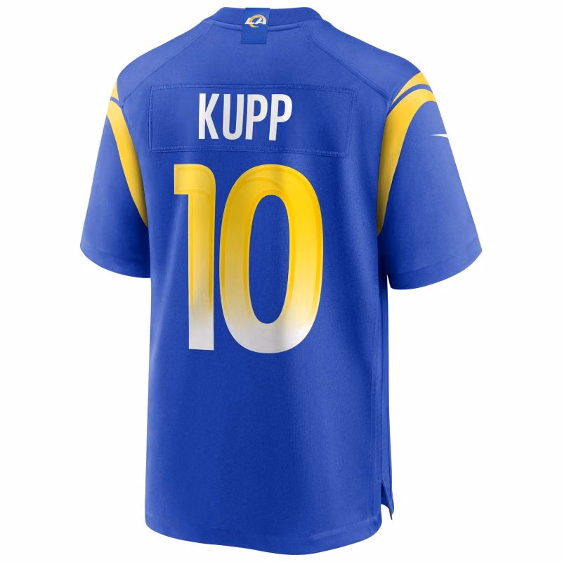 Cooper Kupp #10 Los Angeles Rams Nike Game NFL Football Jersey Blue view 3
