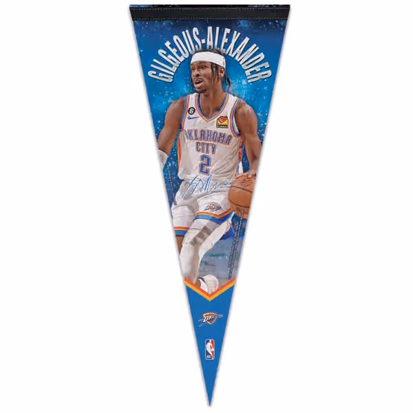 Shai Gilgeous-Alexander Oklahoma City Thunder WinCraft Premium NBA Pennant view 1