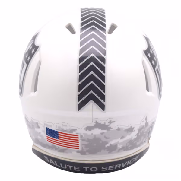Atlanta Falcons 2024 Salute to Service NFL Speed Mini Helmet view 3