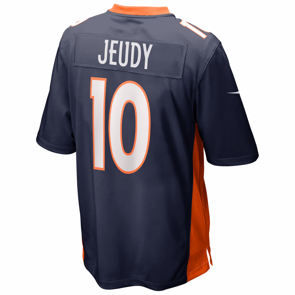 Jerry Jeudy #10 Denver Broncos Nike Game NFL Football Jersey Navy view 3