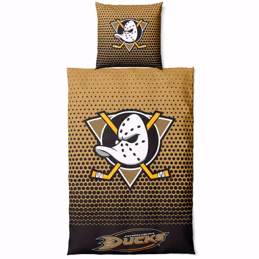 Anaheim Ducks Dots NHL Bedding Set view 1