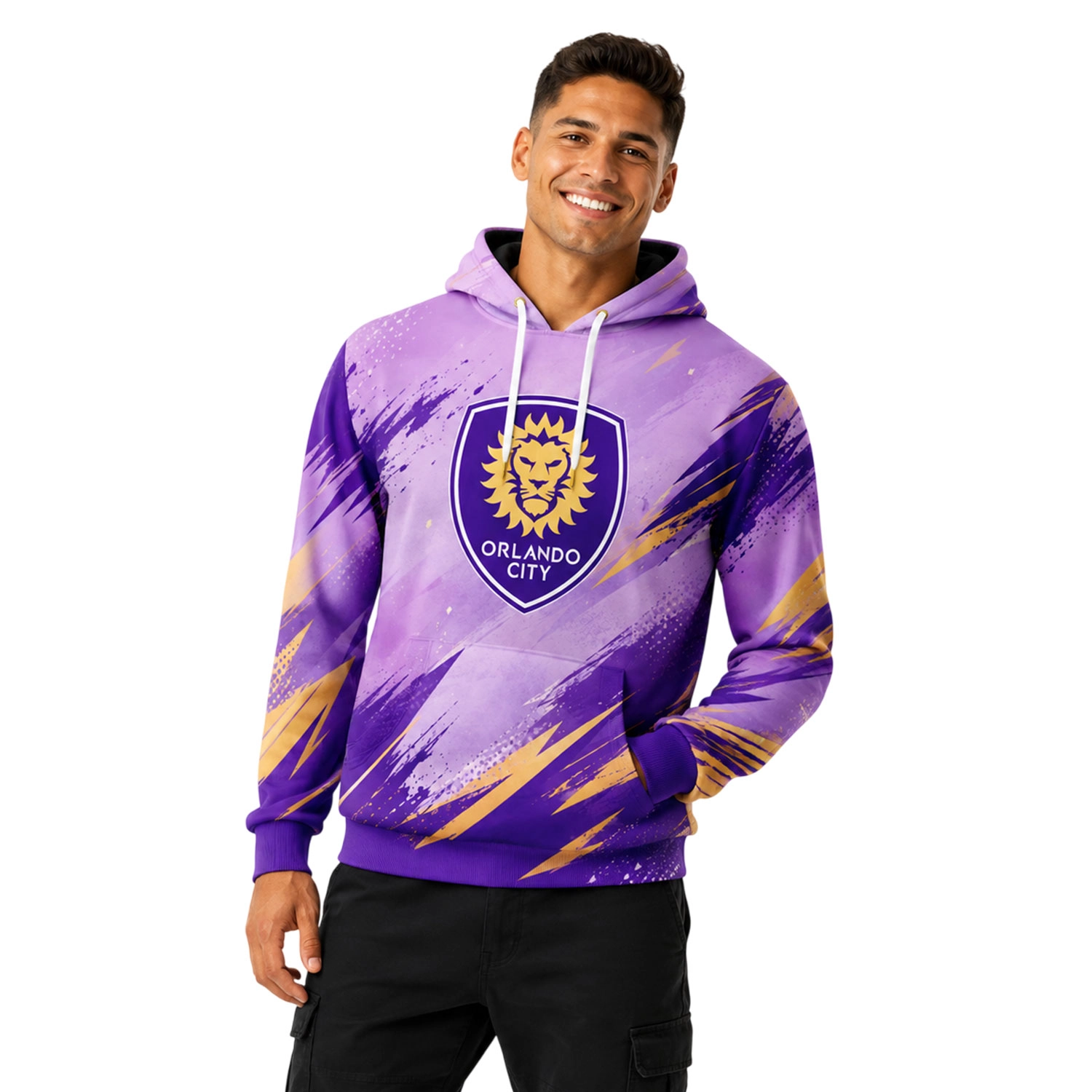 Orlando Soccer Hoodie Custom Stunning Purple Design