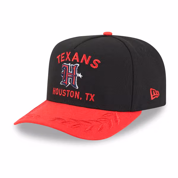 Houston Texans 2025 NFL Draft New Era 9FIFTY A-Frame Snapback Cap Black product photo