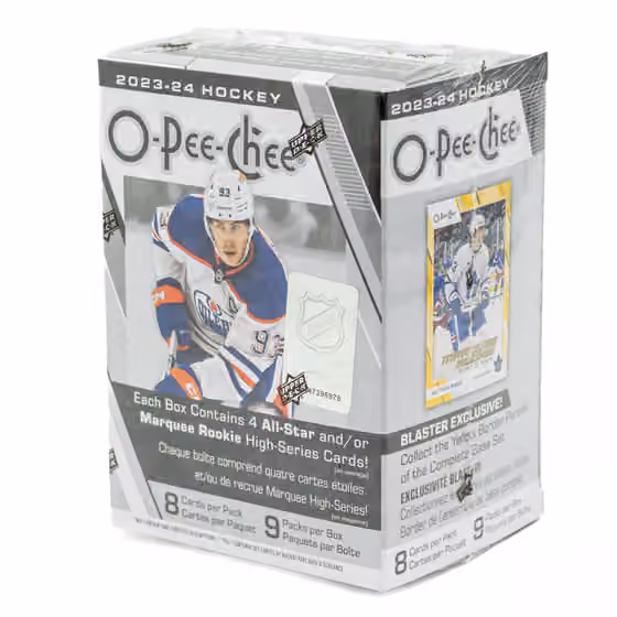 2023/24 Upper Deck O-Pee-Chee Hockey NHL Blaster Box view 1