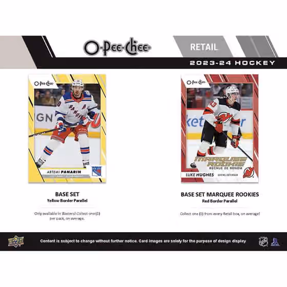 2023/24 Upper Deck O-Pee-Chee Hockey NHL Blaster Box view 3