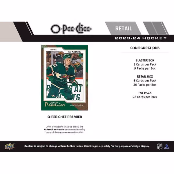 2023/24 Upper Deck O-Pee-Chee Hockey NHL Blaster Box view 4