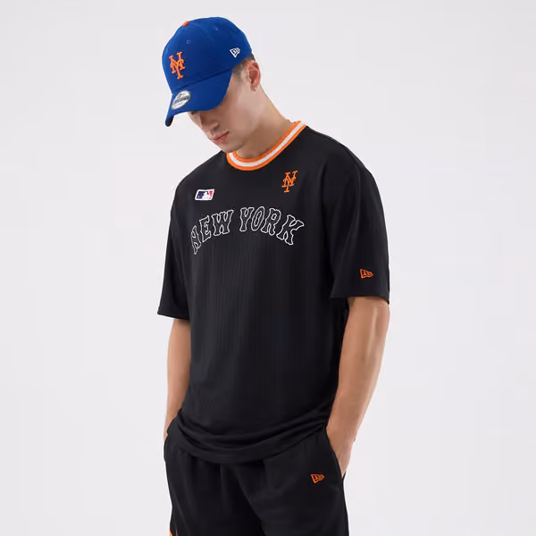 New York Mets Team Arch Oversized MLB T-Shirt Black view 6
