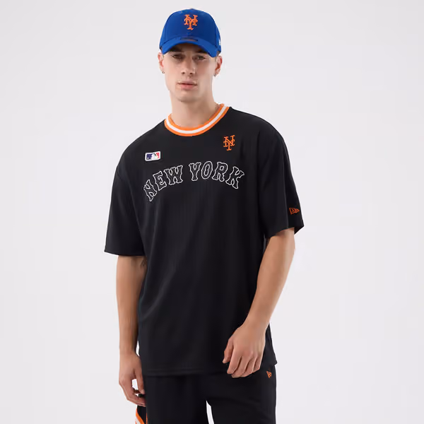 New York Mets Team Arch Oversized MLB T-Shirt Black view 1