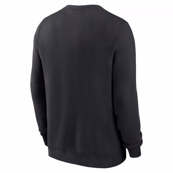 Pittsburgh Pirates Club Fleece MLB Pullover Crew Black view 2