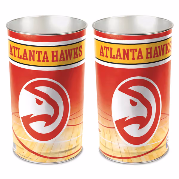 Atlanta Hawks WinCraft Metal NBA Wastebasket view 1