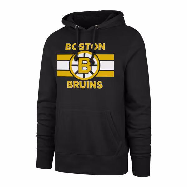 Boston Bruins Stripe '47 Burnside NHL Hoodie Black view 1