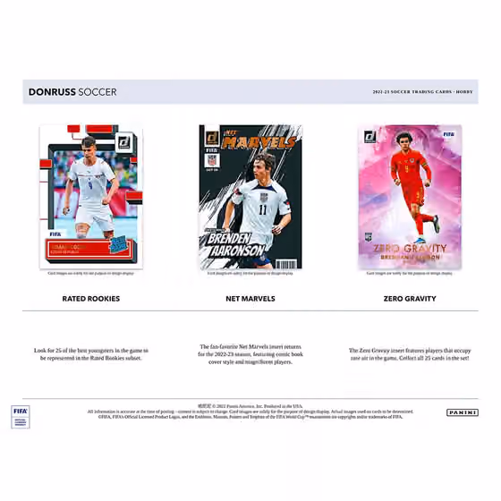 2022/23 Panini Donruss Soccer (Fußball) Hobby Box view 3