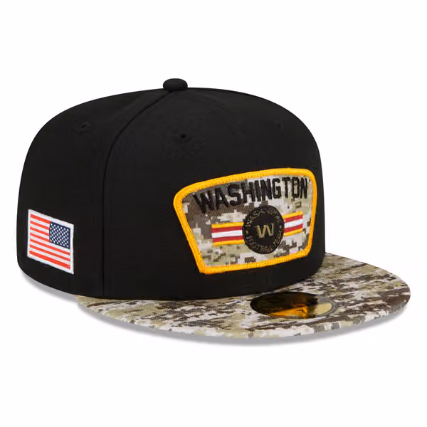 Washington Football Team 2021 NFL On-Field Salute to Service New Era 59FIFTY Fitted Cap product photo