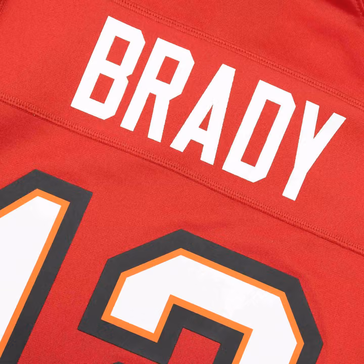 Tom Brady #12 Tampa Bay Buccaneers Nike Game NFL Football Jersey Red view 4