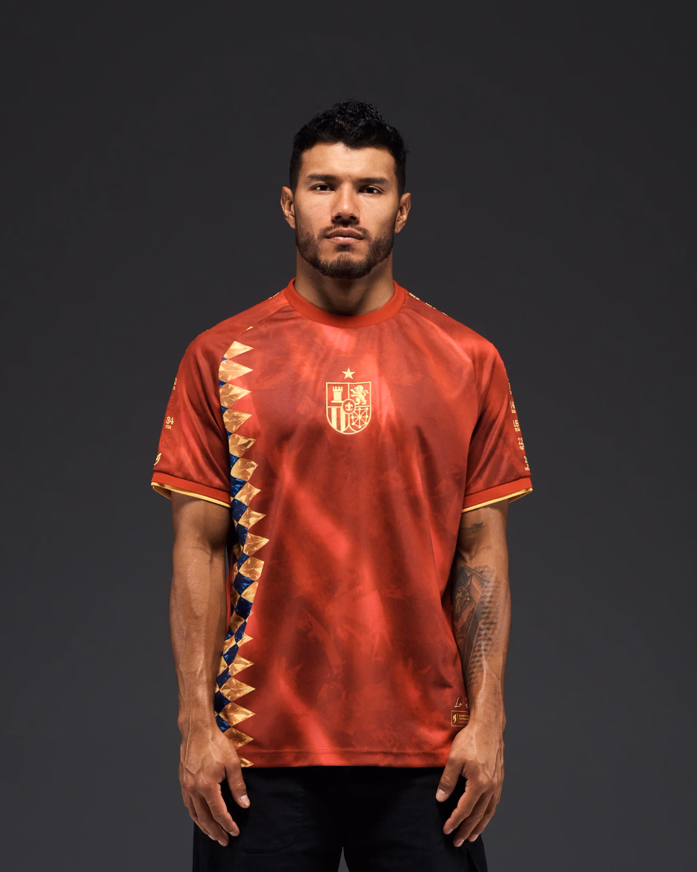 Jersevo Custom Personalized Spain Heritage Jersey (2026WC Edition) front view