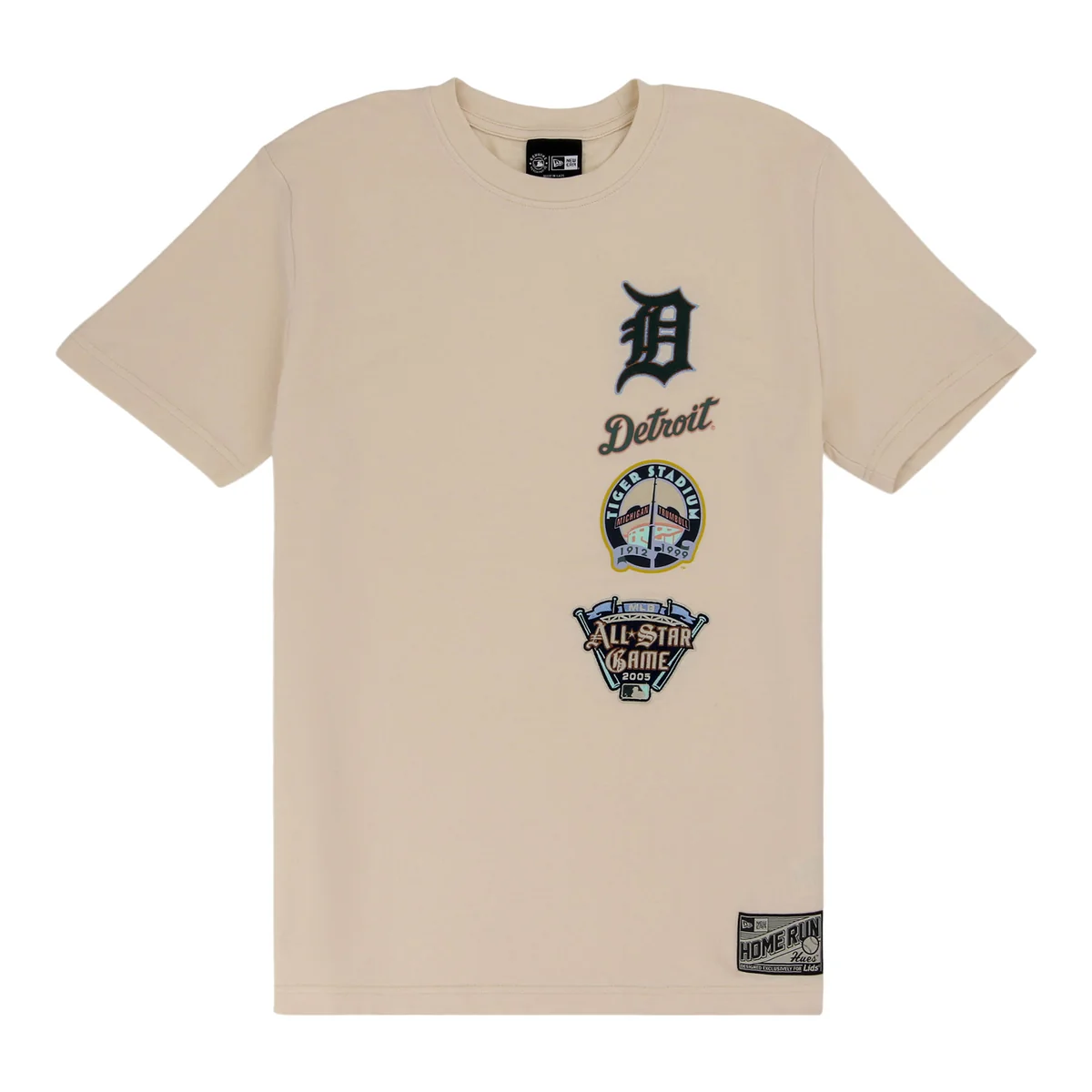 Detroit Tigers Spring Color Collection New Era Stacked Tee front view