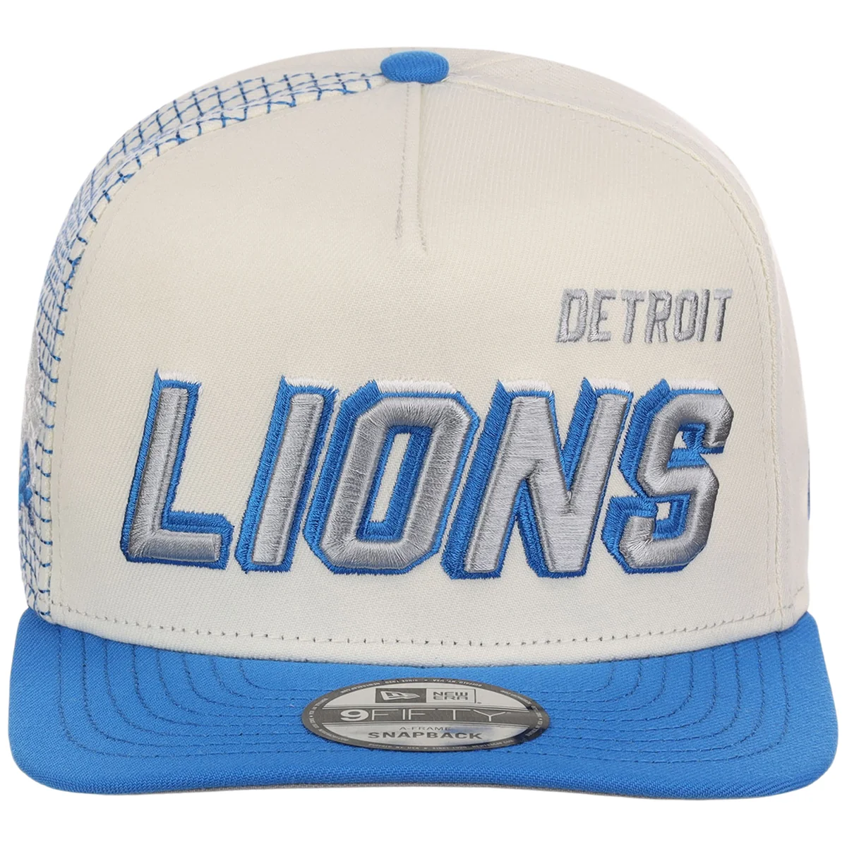 Detroit Lions NFL Gridlock New Era 9FIFTY A-Frame detail view