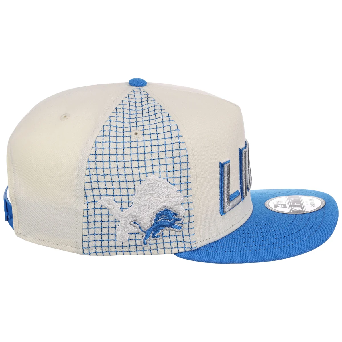 Detroit Lions NFL Gridlock New Era 9FIFTY A-Frame detail view
