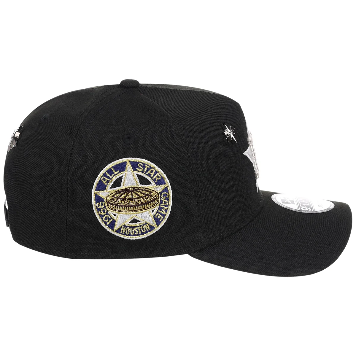Houston Astros MLB Star Stud New Era 9FORTY A-Frame detail view