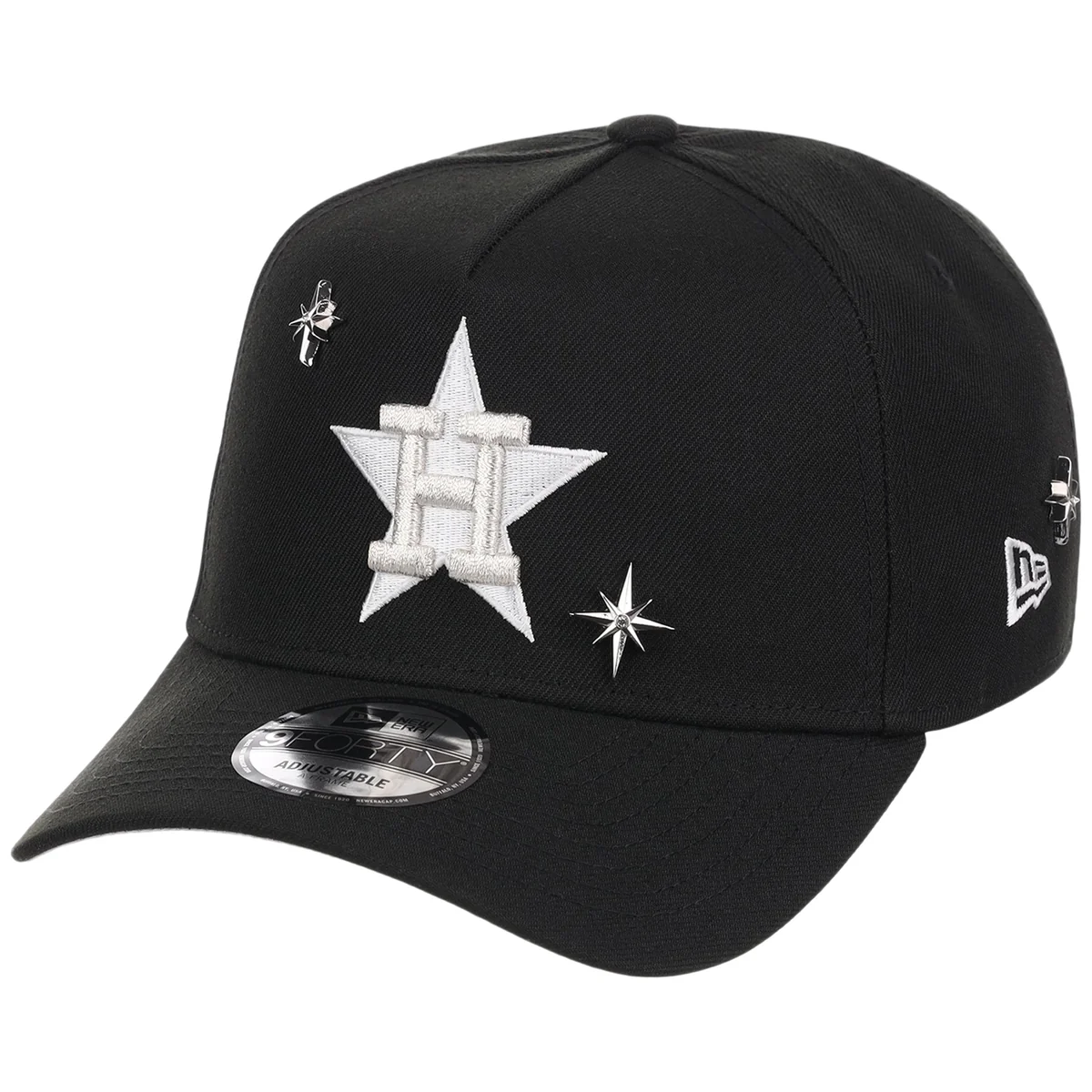 Houston Astros MLB Star Stud New Era 9FORTY A-Frame detail view