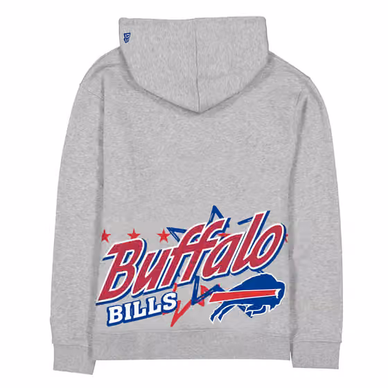 Buffalo Bills Sport Classics Oversized NFL Hoodie Gray view 2