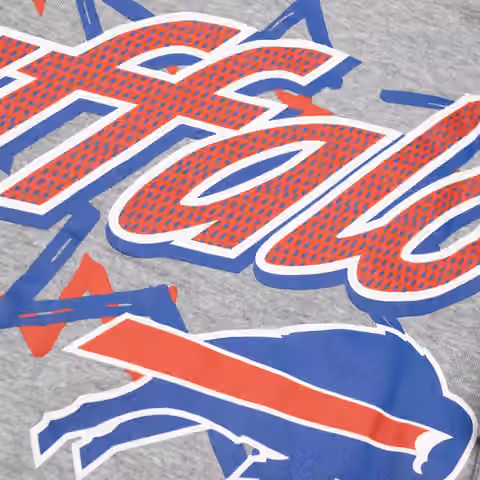 Buffalo Bills Sport Classics Oversized NFL Hoodie Gray view 4