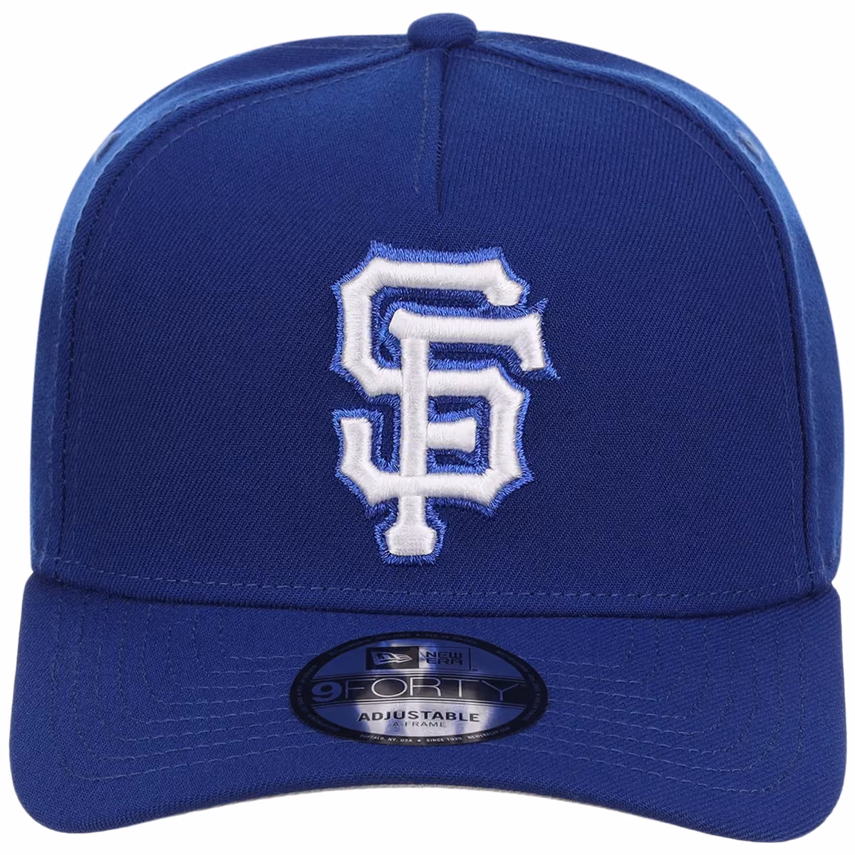San Francisco Giants MLB Royal Blue FASHION CORE New Era 9FORTY A-Frame detail view