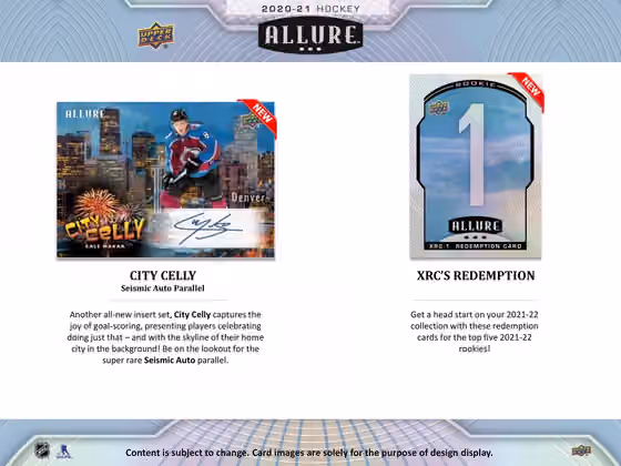 2020/21 Upper Deck Allure Hockey Hobby Box NHL view 3