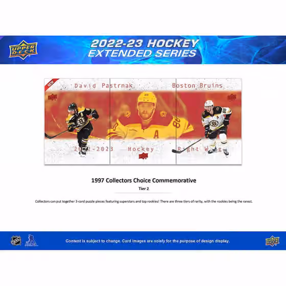 2022/23 Upper Deck Extended Series Hockey NHL Hobby Box view 4