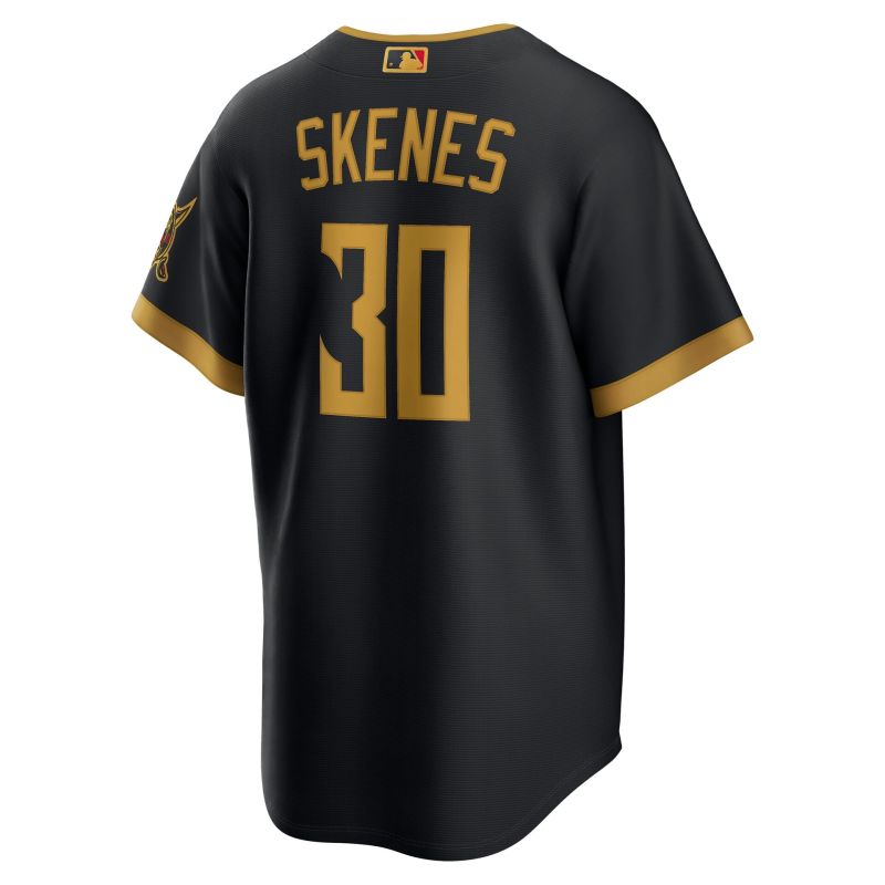 Paul Skenes #30 Pittsburgh Pirates 2026 City Connect Stadium MLB Trikot Black view 3