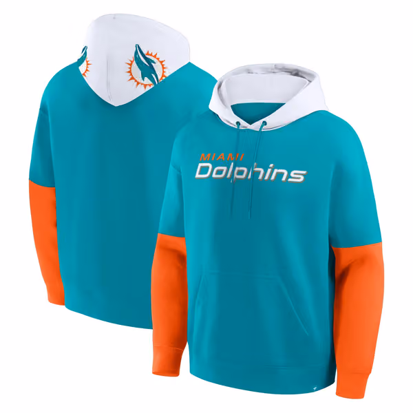 Miami Dolphins NFL Helmet Hoodie view 1