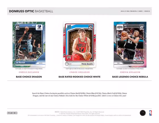 2024/25 Panini Donruss Optic Basketball NBA Choice Box view 4